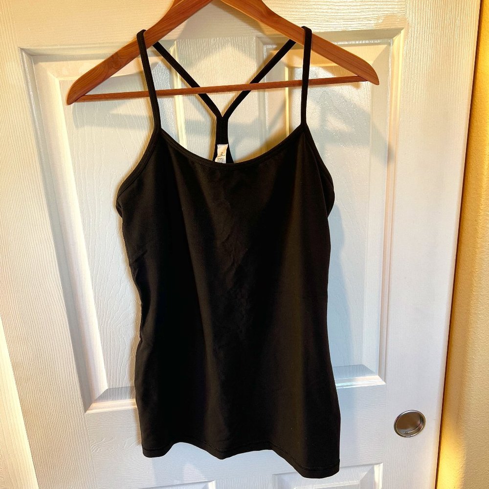 Like New Lululemon Power Y Tank Black Size 10